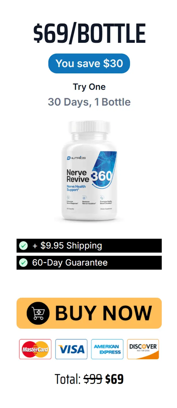 Nerve Revive 360 single bottle starter offer